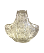 Vintage Czech Bohemain Star Hand Cut Clear Glass Crystal Basket Exclusive - £78.65 GBP