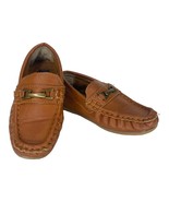 Josmo Boys Casual Driving Slip-On Brown Shoes. Size 8 M - $17.81