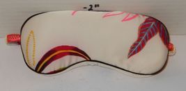 White &amp; Red Floral Print Sleep Mask Adjustable Strap Eye Cover - $8.88