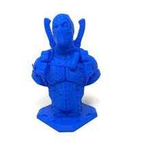 Deadpool Bust 8” Silver PLA plastic can be painted 3d printed Fast Free ... - $24.98