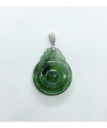 Natural Untreated Burmese Type A Jade Bat Coin Pendant &amp; Authentication ... - $924.00