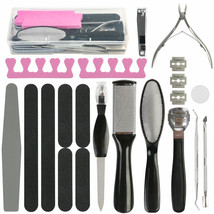23X Pedicure Tools Set Stainless Steel Foot Care Kit Foot Rasp Dead Skin Remover - $14.99