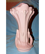 Vintage Camark Pottery Large Pink Floral Vase-Lot 5 - £43.85 GBP