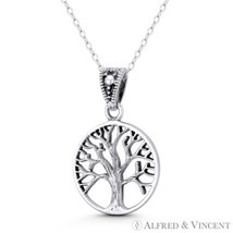 The Tree-of-Life Etz Chaim Symbol Kabbalah Charm in .925 Sterling Silver Pendant - £13.62 GBP+