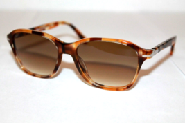 PERSOL Sunglasses PO3244S 112351 Striped Honey Frame W/ Brown Gradient Lens - $128.69