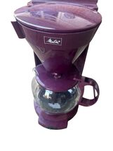 Vintage Melitta Aroma Brew 10 Cup Coffee Maker Burgundy (Acm 10S Aroma B... - $417.63 MXN