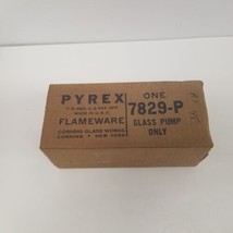 Pyrex Flameware Corning Glass Works 7829-P Glass Pump w/ Box, NOS - £51.39 GBP