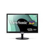 ViewSonic VX2452mh 24 Inch 2ms 60Hz 1080p Gaming Monitor HDMI DVI VGA - $55.00
