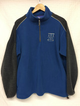 TEAM USA Vancouver Olympics 2010 Fleece Pullover Jacket Large blue/ gray - $16.83