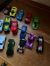 Large Mixed Lot Die Cast Metal Hot Rods Pick Up Trucks Camaro Race Cars Vehicle - £9.02 GBP