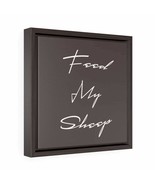 Square Framed Premium Gallery Wrap Canvas &quot;Feed my Sheep&quot; - $739.65 MXN+