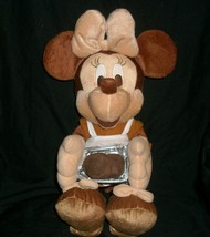16" Big Sega Disney Brown Minnie Mouse Chocolate Stuffed Animal Plush Toy Doll - $23.75