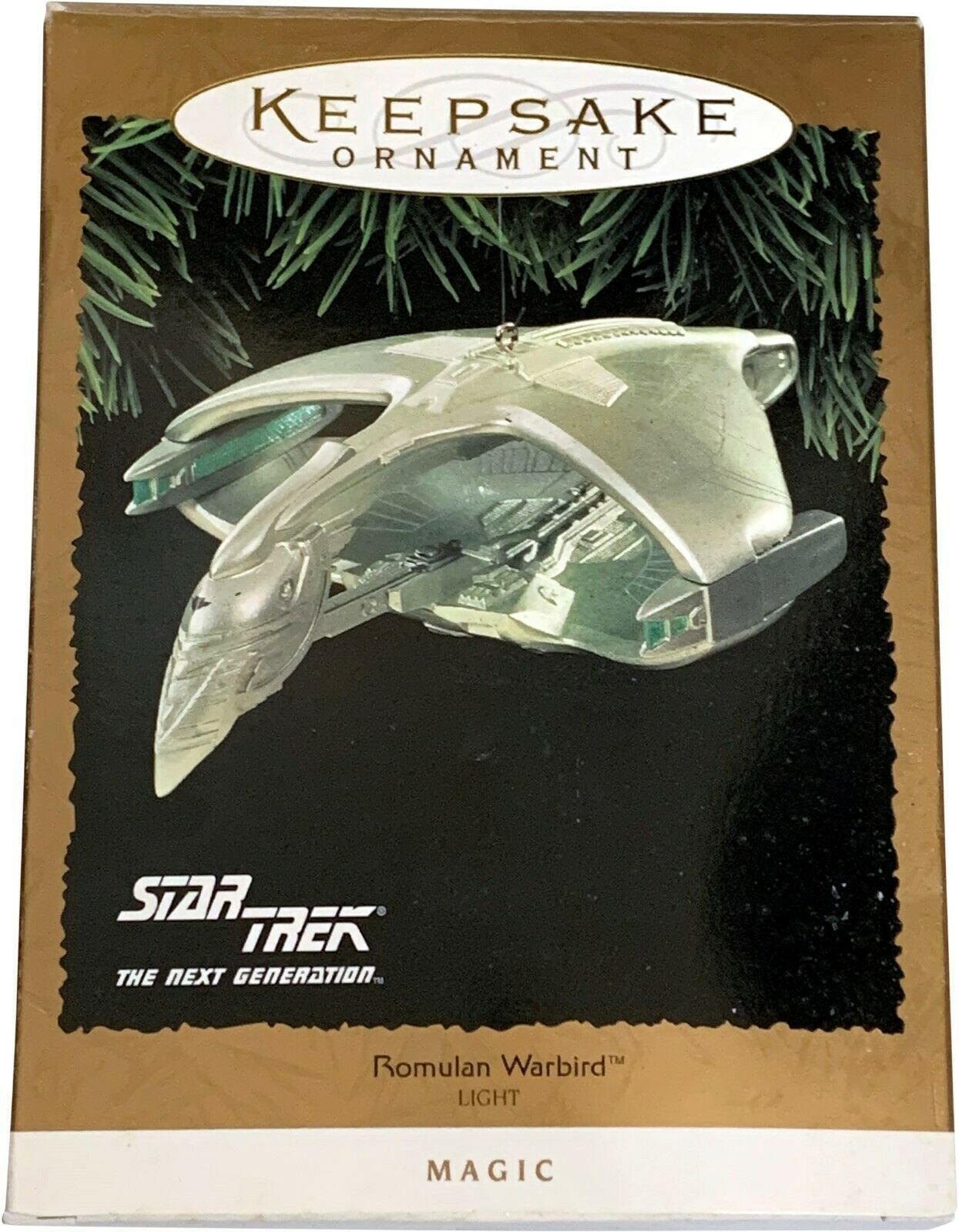 Hallmark Keepsake Ornament 1995 Star Trek Romulan Warbirds Magic Series - £19.63 GBP
