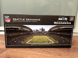 NEW NIB Seattle Seahawks Stadium Panoramic Jigsaw Puzzle 1000 Piece Auth NFL - £10.94 GBP