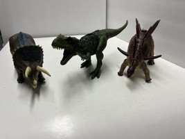 Jurassic World Roar Attack ceratosaurus, kentrosaurus &amp; sound strike triceratops - £23.73 GBP