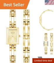 Luxurious Women&#39;s Gold-Tone Watch with Chic Bracelet for Effortless Style - $1,475.68 MXN