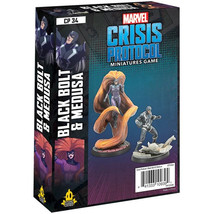 Black Bolt &amp; Medusa Marvel Crisis Protocol Nib - $53.96
