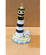 Alsan Victorian Enameling Cloisonné ornament lighthouse 56130 black whit... - €15,44 EUR