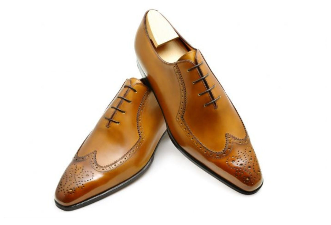 NEW Handmade Men's Tan Color Shoes, Wing Tip Lace Up Shoe, Mens Leather Fashion