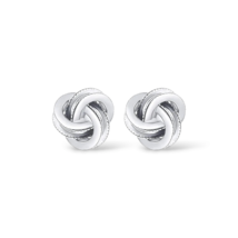 Silver Plated Stud Earrings Unisex Fashion Jewelry Women, Men - £9.67 GBP