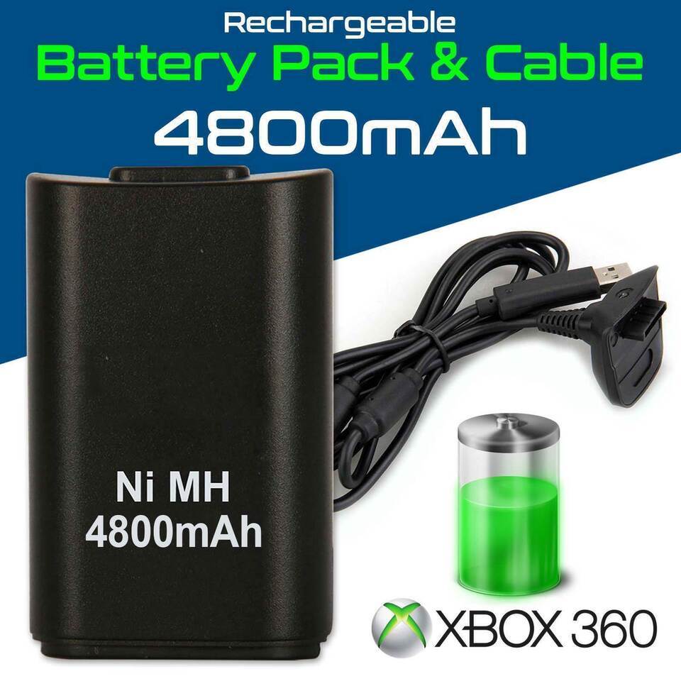 Xbox 360 Rechargeable Battery + Cable that goes to the controller (charger) - $14.95