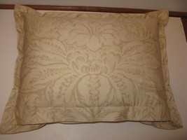 Ralph Lauren Fleur Du Roi rectangle deco pillow Pillow Tan Gold NEW - $67.15