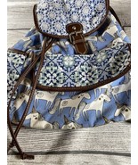 UnionBay Unicorn Lace Print Top Small Drawstring Backpack Pockets - $15.00