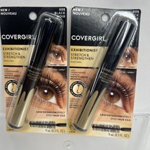 (2) Covergirl 805 Black Exhibitionist Stretch &amp; Strengthen Mascara COMBI... - £5.09 GBP