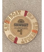 Showboat Atlantic City $1 Casino Chip *Pre-Owned w/Wear/Closed Casino* DTC - €6,88 EUR