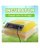 48 Digital Egg Incubator Automatic Hatcher Temperature Control Chicken - $88.73