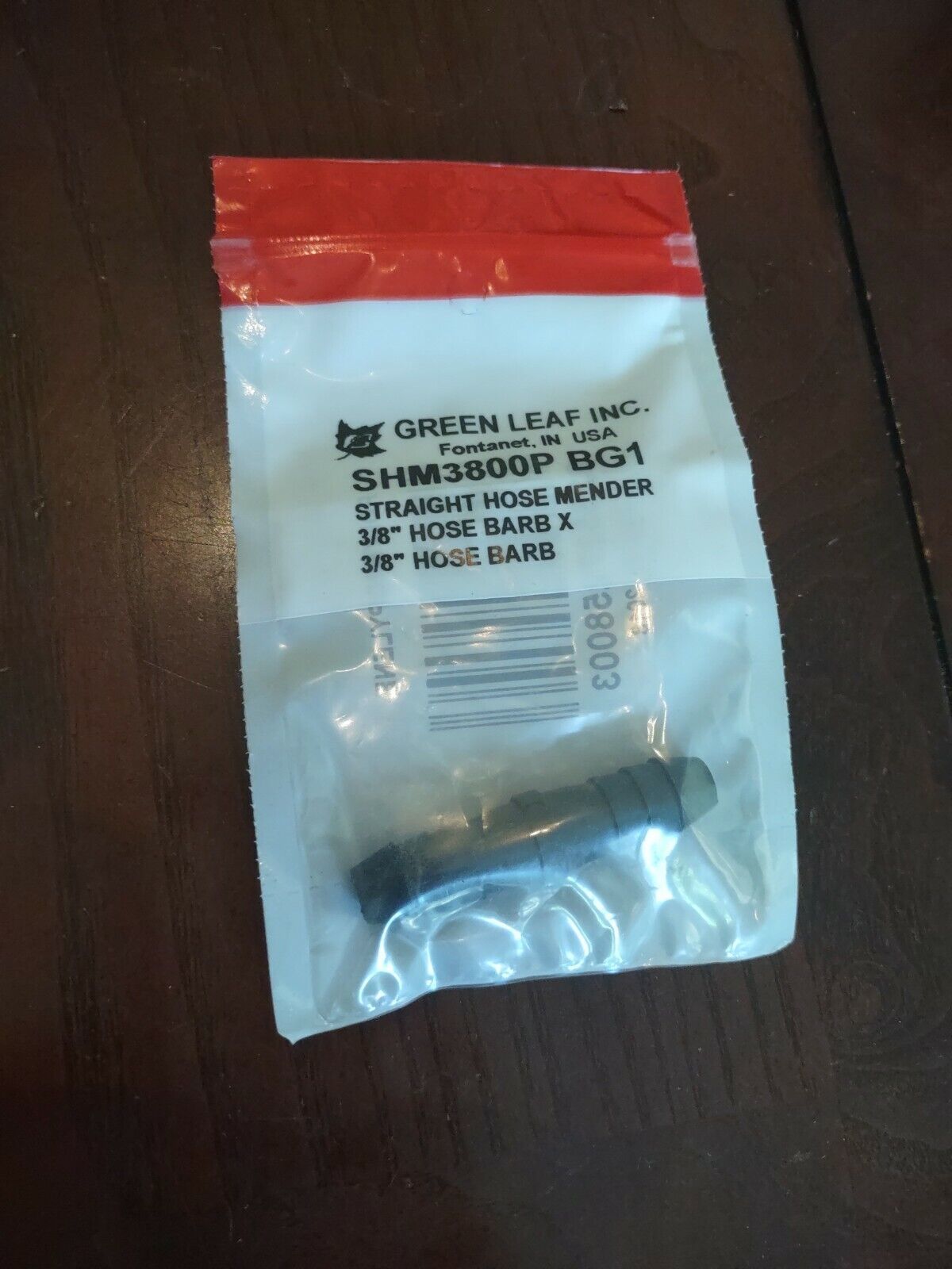 Green Leaf SHM3800P BG1 Straight Hose Mender 3/8&quot; Hose Barb - $8.79