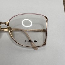 VTG Marilyn Monroe Style St. Moritz Pink/Gold Art Deco Eyeglass Frames 58-16-135 - £19.98 GBP