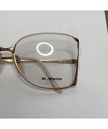 VTG Marilyn Monroe Style St. Moritz Pink/Gold Art Deco Eyeglass Frames 5... - £19.60 GBP