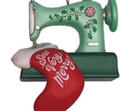 Hallmark Keepsake Sewing Machine Christmas Ornament 2023, Sew Very Merry! - $17.81