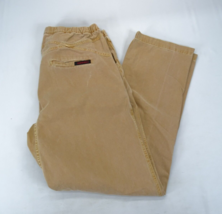 Gramicci USA Pants Mens Large Flat Front Beige Brown Belted Pockets Cott... - £21.52 GBP