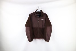Vintage The North Face Womens Small Faded Spell Out Denali Fleece Jacket Brown - £39.01 GBP