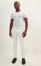 Lambskin Genuine Men&#39;s Pant White Trousers Leather Biker Stylish Casual ... - $112.80+