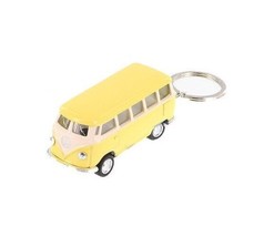 2.5&quot; Kinsmart 1962 Volkswagen Bus Diecast Toy Car Keychain 1:64 Pastel Y... - £11.73 GBP