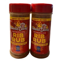 Set of 2 Famous Dave&#39;s RIB RUB Seasoning Legendary Original Famous Blend - £12.99 GBP