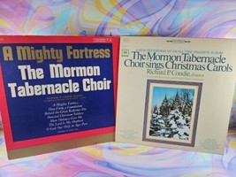 Lot of 2 Mormon Tabernacle Choir Records: A Mighty Fortress, Christmas Carols - £17.00 GBP