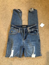 Indigo Rein Distressed Cuffed Jeans For Women Size 0  - £16.13 GBP