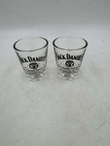 Set of 2 Jack Daniel&#39;s Old No. 7 Distillery Souvenir Shot Glasses - £7.69 GBP