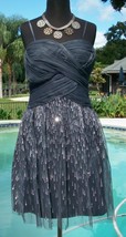 Cache Ruched Built In Bra Event Dress NWT S/M/L Sequin Metallic Embellished $168 - £54.00 GBP