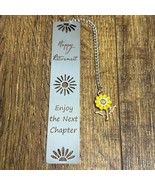 Retirement Gift Happy Retirement Bookmark Metal Flower - $184.53 MXN