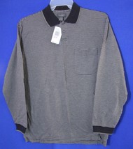 Van Heusen - Easy Care Medium Long Sleeve Polo Shirt Gray/Multi - £20.10 GBP