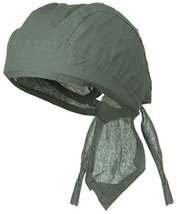 Doo Rag Du Rag Do Cotton Bandana Head Wrap Solid Color Chemo Cap (Gray) - £7.85 GBP
