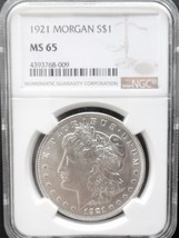 1921 Morgan Silver Dollar Ms 65 With MINT-LIKE Luster - £164.42 GBP