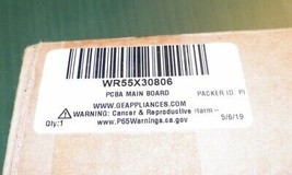 GE Refrigerator - MAIN CONTROL BOARD PCBA - WR55X30806 - New! (Open Box) - £125.54 GBP