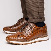 Marco Di Milano genuine caiman crocodile fashion sneaker Alonzo Bay Apache image 9
