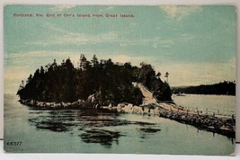 Portland ME, End of Orrs Island from Great Island 1913 Saco to NH  Postcard F3 - £11.17 GBP